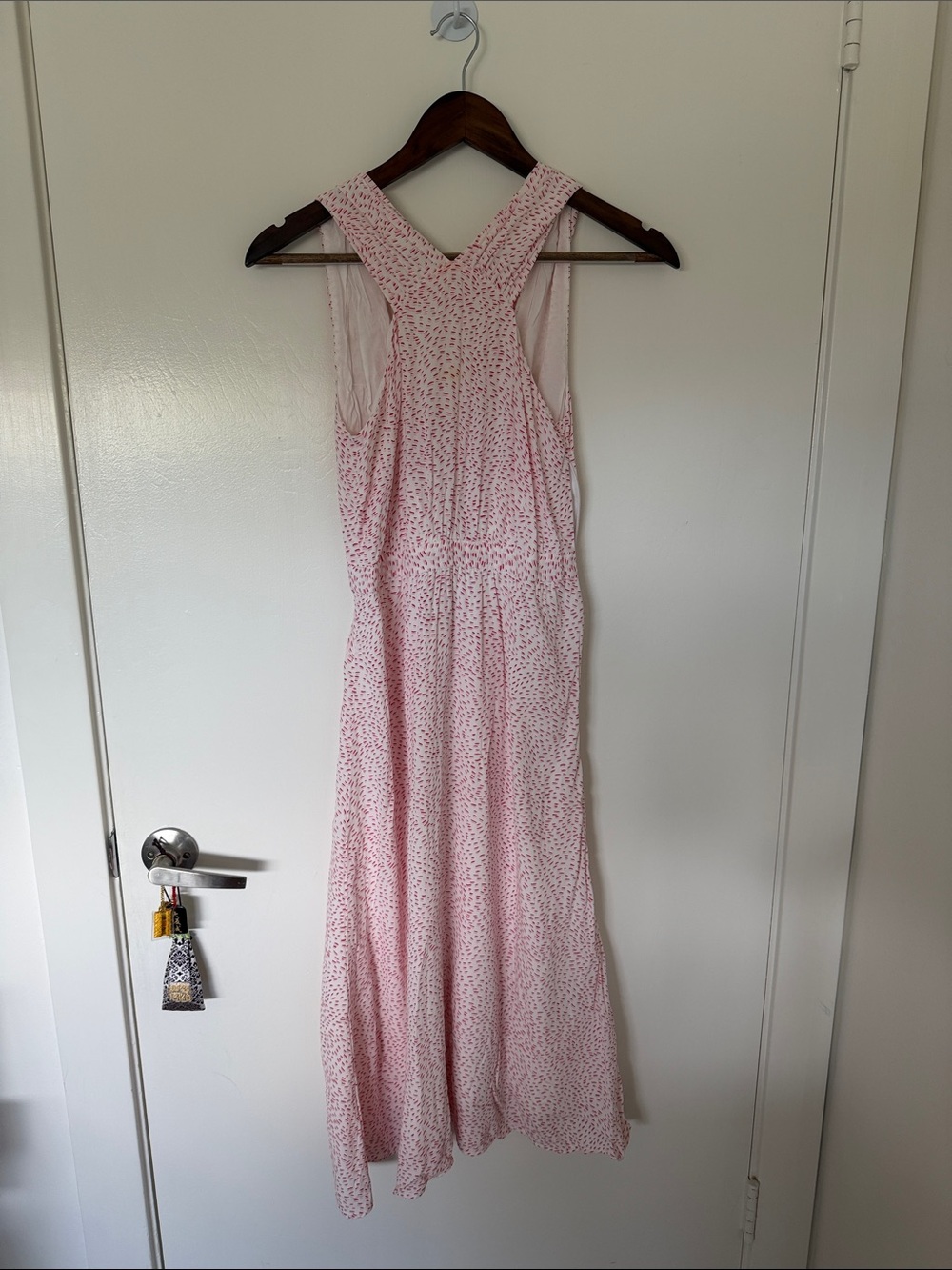 & Other Stories Pink Speckled MIDI Dress